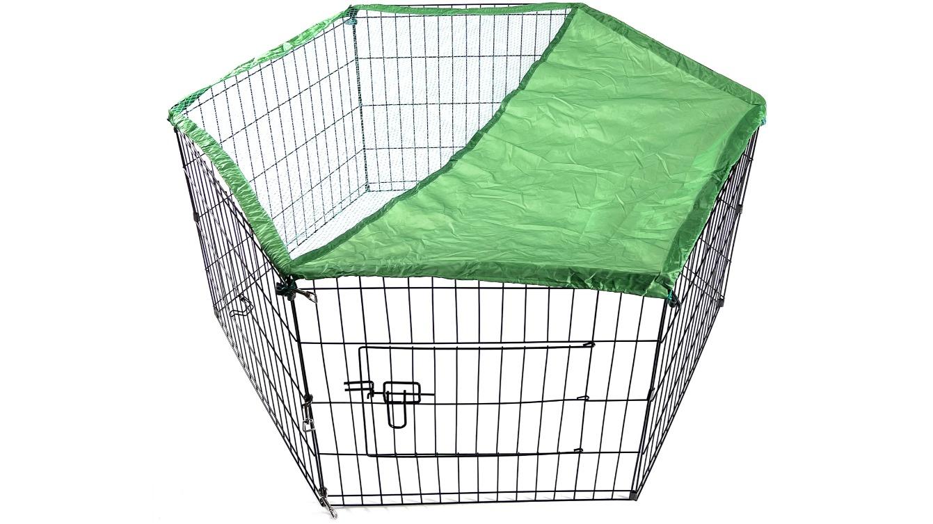 YES4PETS 6 Panel Pet Playpen Exercise Enclosure Fence with Cover