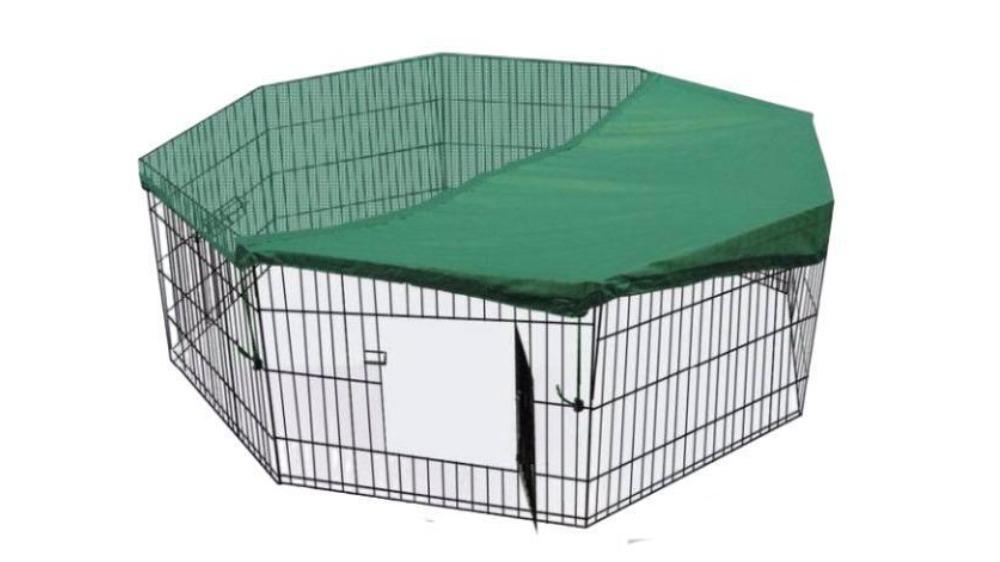 YES4PETS Dog Rabbit Playpen Exercise Enclosure Fence with Cover - 36-inch