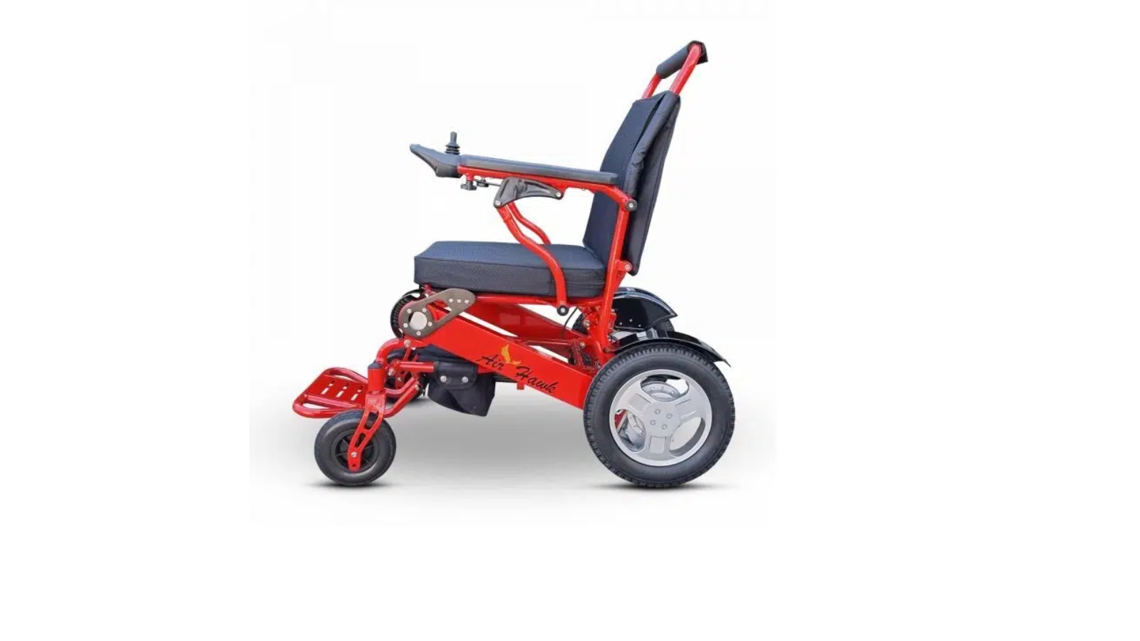 Gilani Engineering Air Hawk Lightweight Foldable Electric Wheelchair - Red