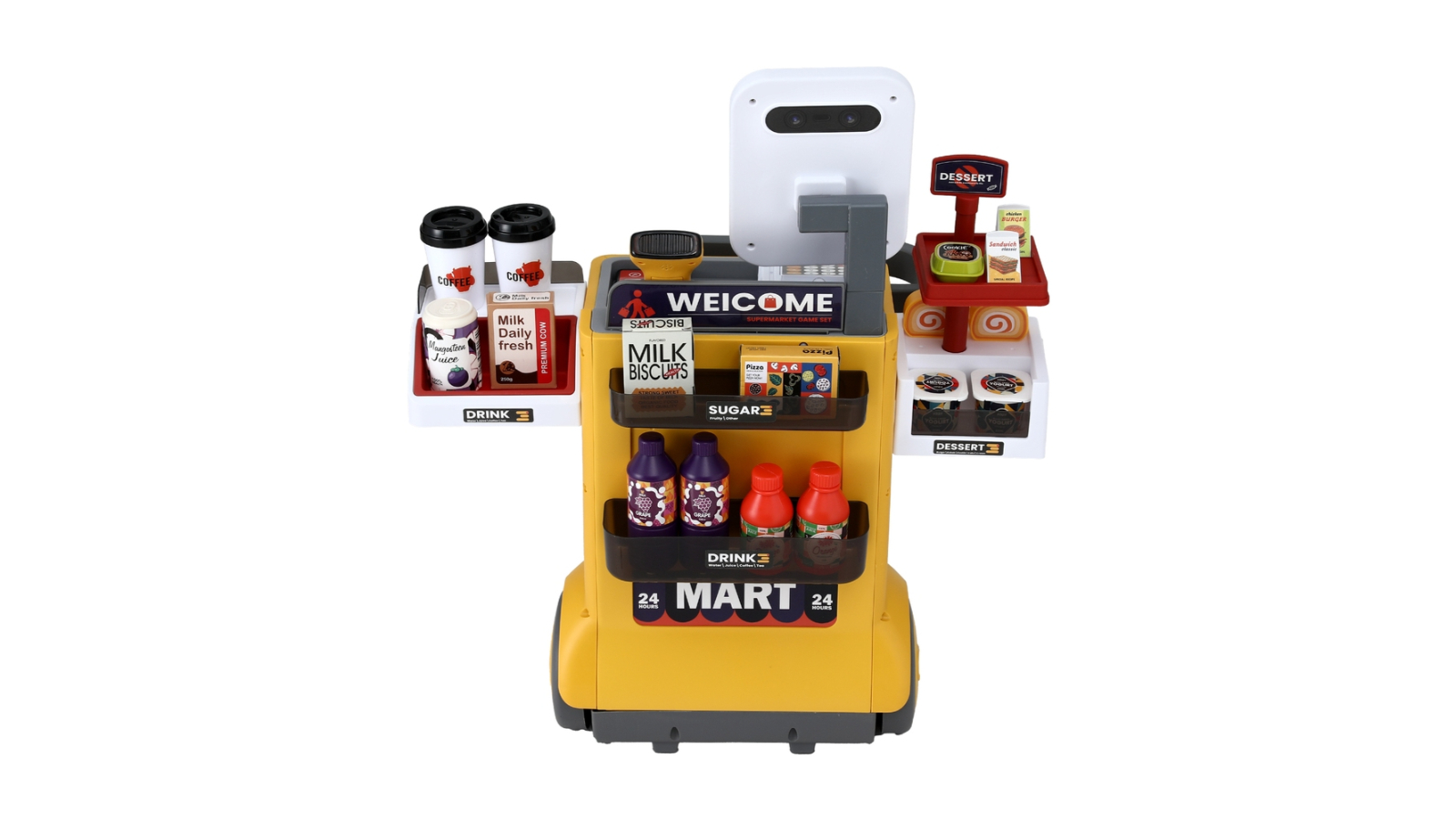 Keezi 48 Piece Kids Supermarket Playset