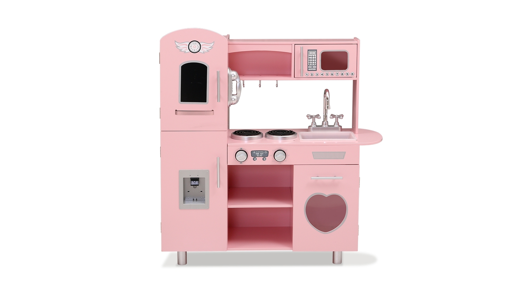 Keezi Kitchen Set Pretend Play Food Set - Pink