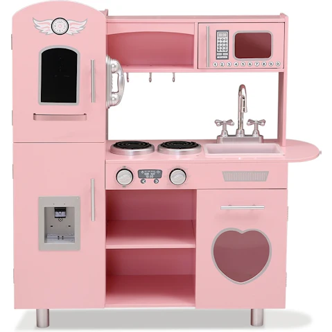 Keezi Kitchen Set Pretend Play Food Set - Pink