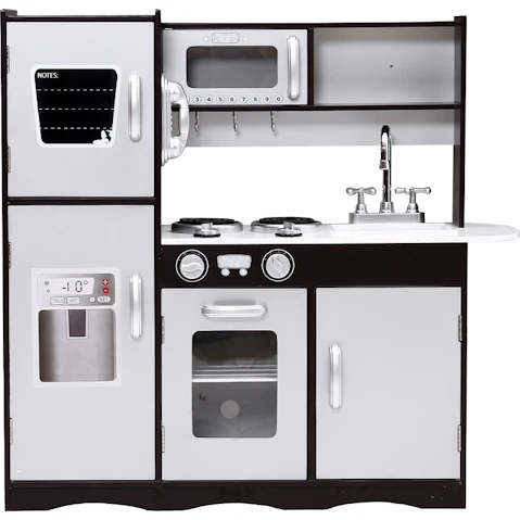 Keezi Kids Kitchen Set Play Food Set - Silver