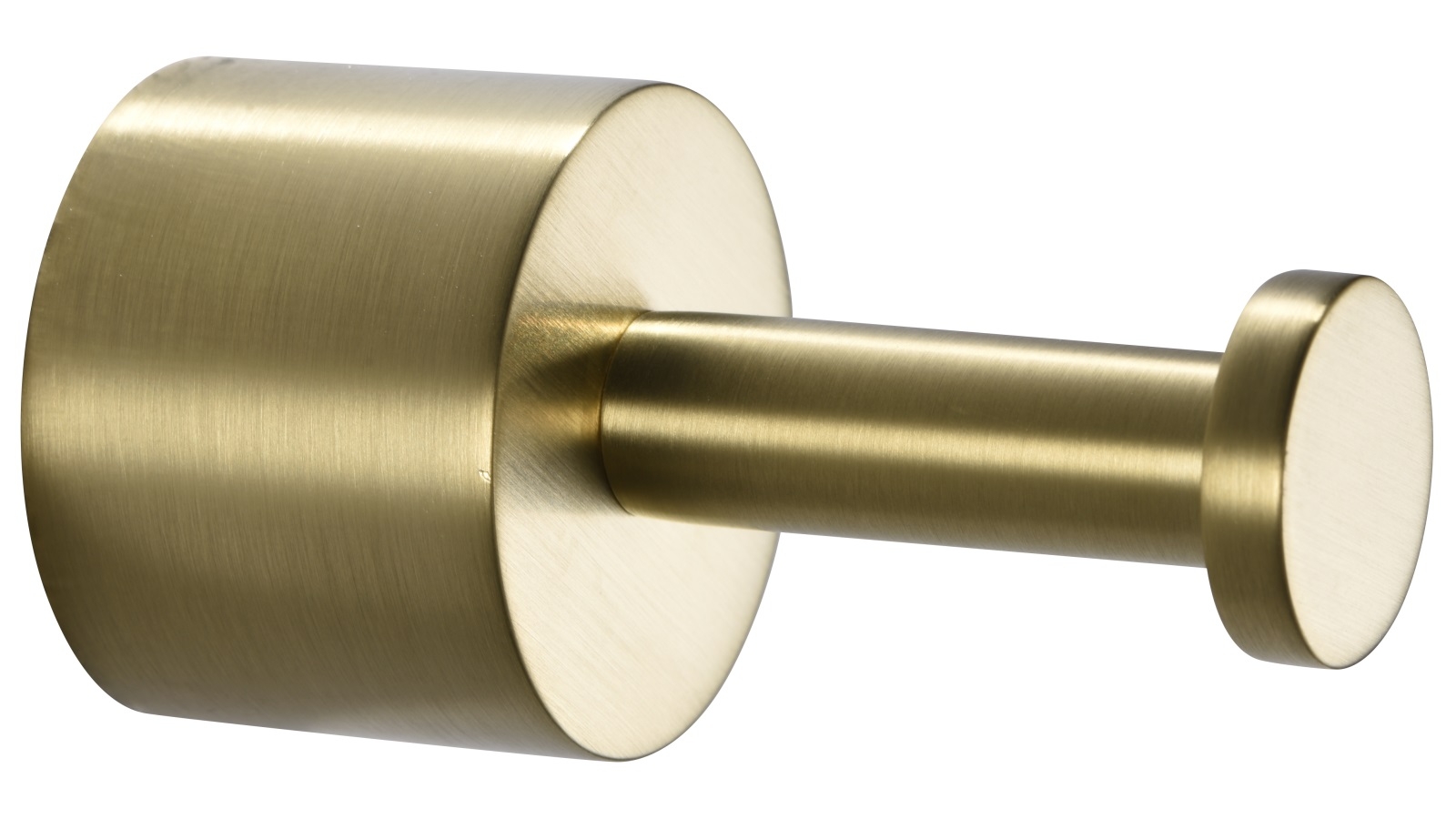 PLD Oasis Single Robe Hook - Brushed Brass