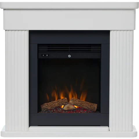 Dimplex Portland 2kW Mini Electric Fire Suite - White