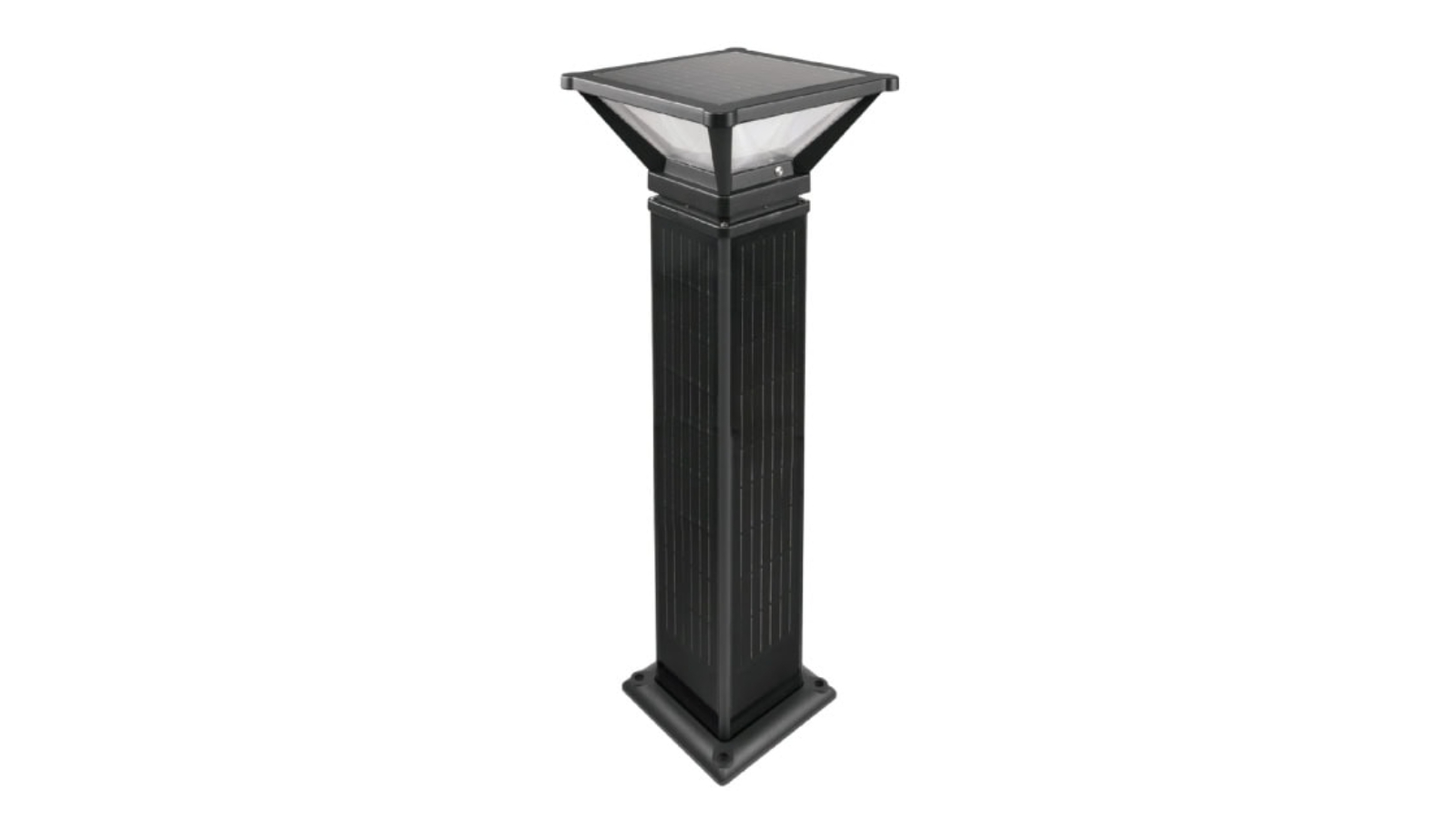 Plusrite LED 20W Solar 5K Bollard IK10 Vandal Proof