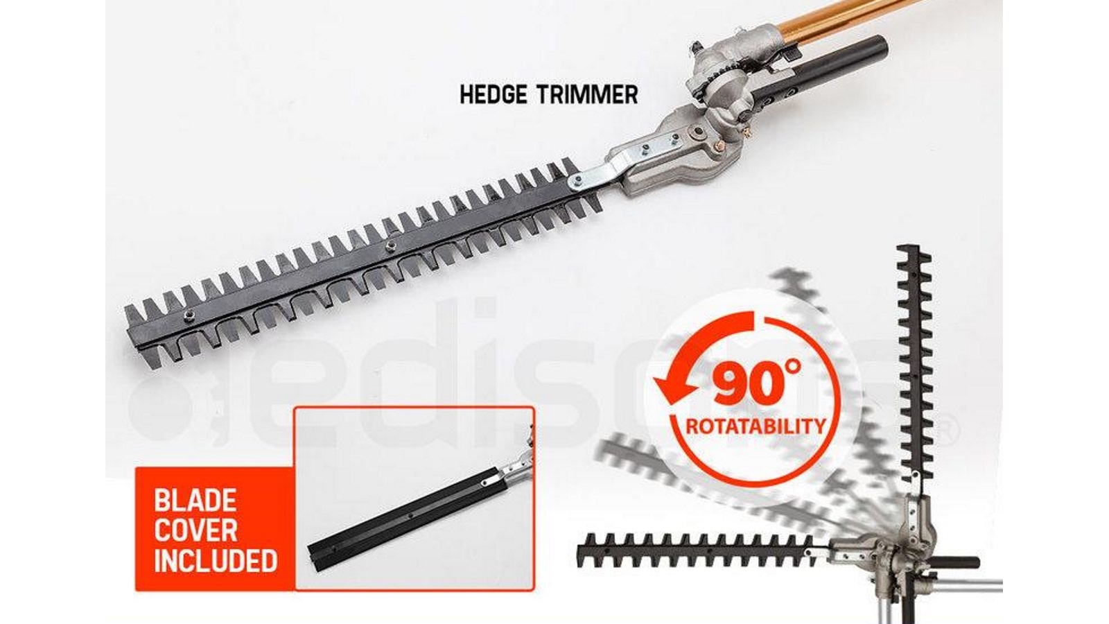 Baumr AG 65CC Long Reach Pole Chainsaw Hedge Trimmer Harvey Norman
