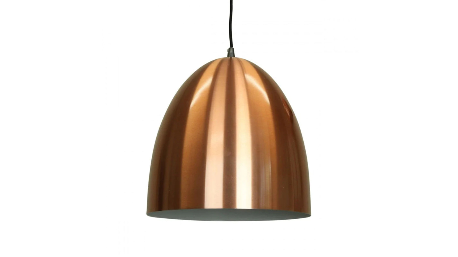 Sylvania Lighting Industrial Dome Metal Pendant Light Lamp Shiny Finish - Copper