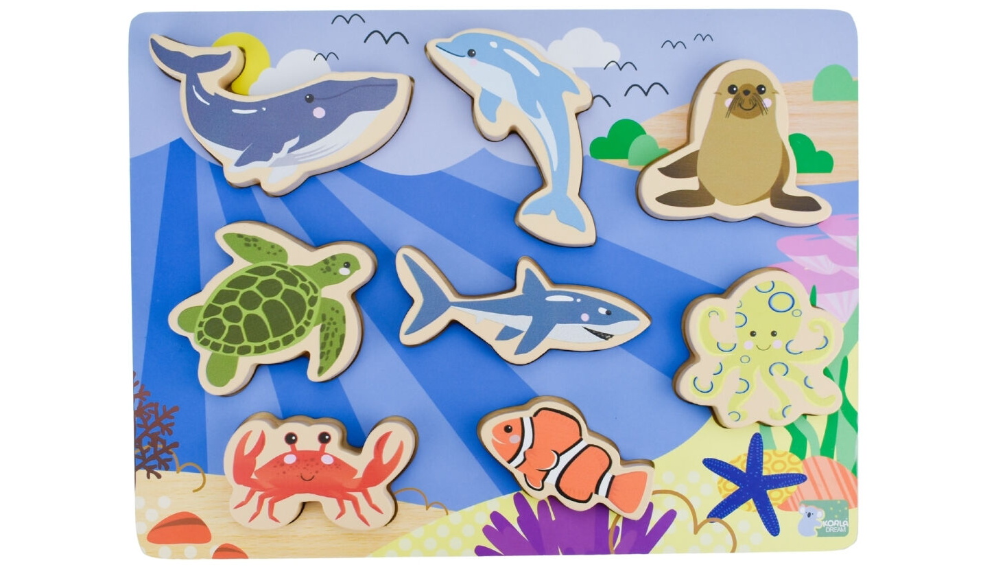 Koala Dream Sea Animal Wooden Chunky Puzzle