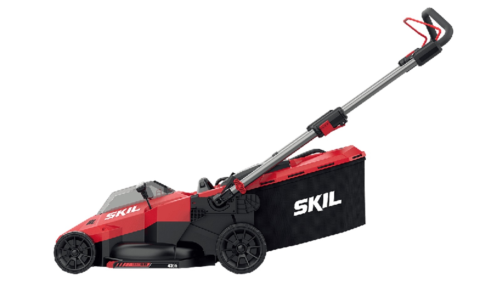 SKIL PWRCORE 2 x 20V Brushless 43cm Lawn Mower KIT 2 x 5.0Ah Battery Packs Dual Charger Included Harvey Norman