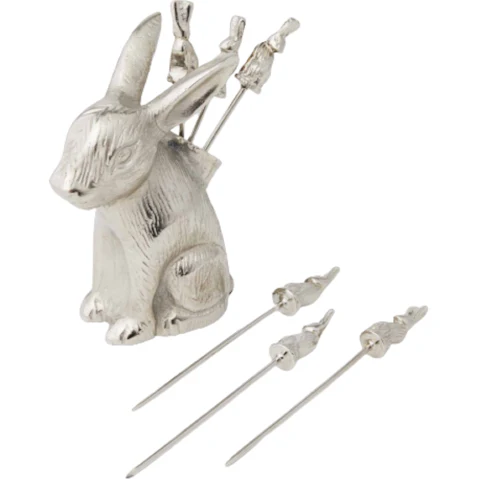 Pilbeam Living Rabbit Cocktail Picks - 6 Piece
