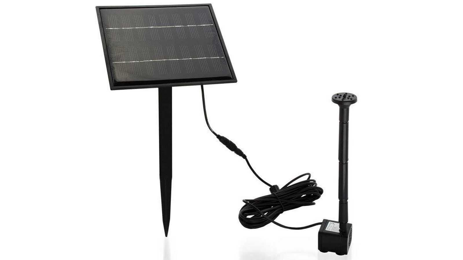 PROTEGE 5W Solar Powered Fountain Submersible Water Pump Panel Kit Garden Pond