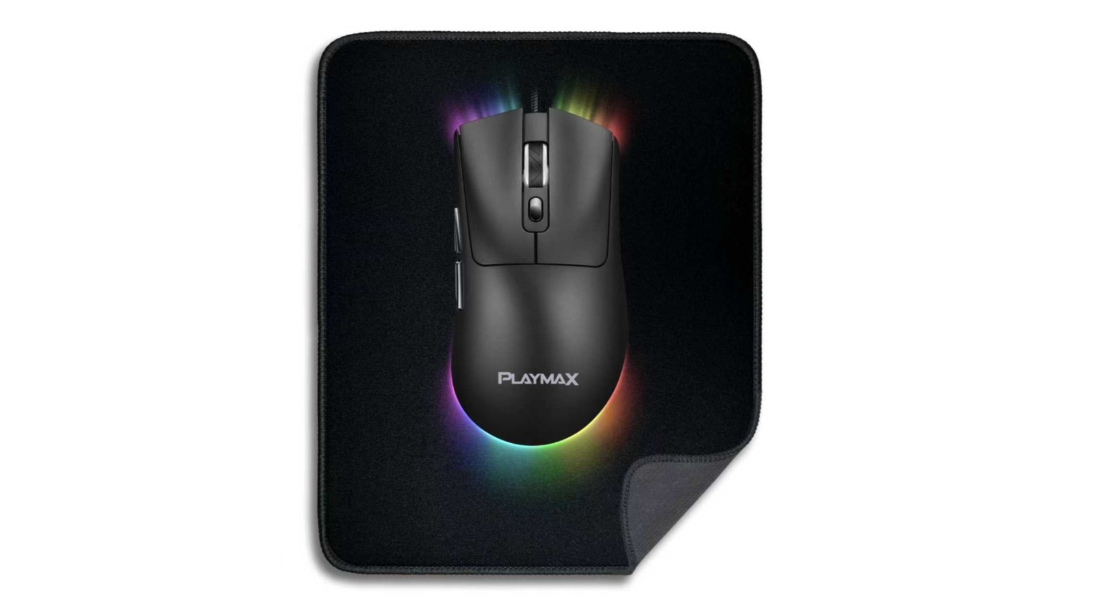 Playmax RGB Gaming Mouse and Mat Combo - Black
