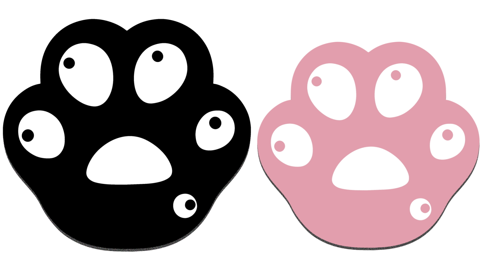 Playmax Paw Print Mouse Mat