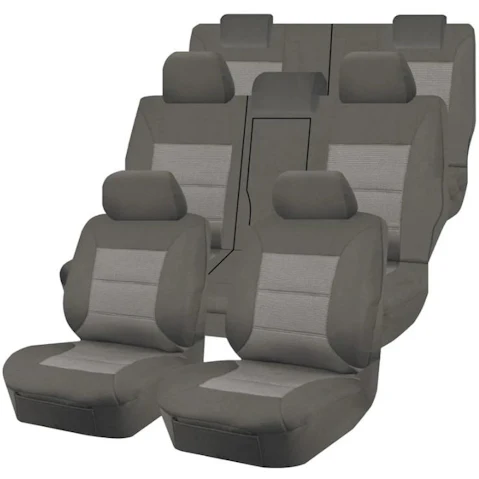 My Car Premium Seat Cover for Mitsubishi Pajero Sport QE QF Series 10/2015-2022 - Grey
