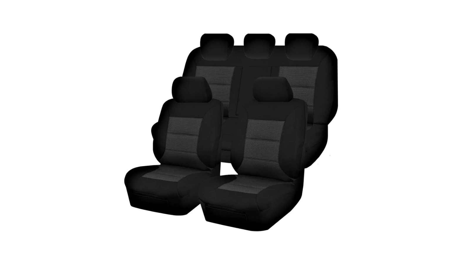 Premium Seat Cover for Ford Ranger Pxii-Pxiii Series 2015-2022 - Black