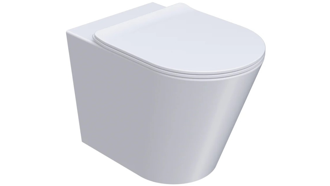 Parisi L'Hotel Wall Faced Pan with Soft Close Seat - Gloss White