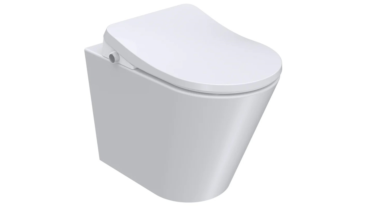 Parisi Serena Wall Faced Pan with Bottom Inlet Bidet Seat