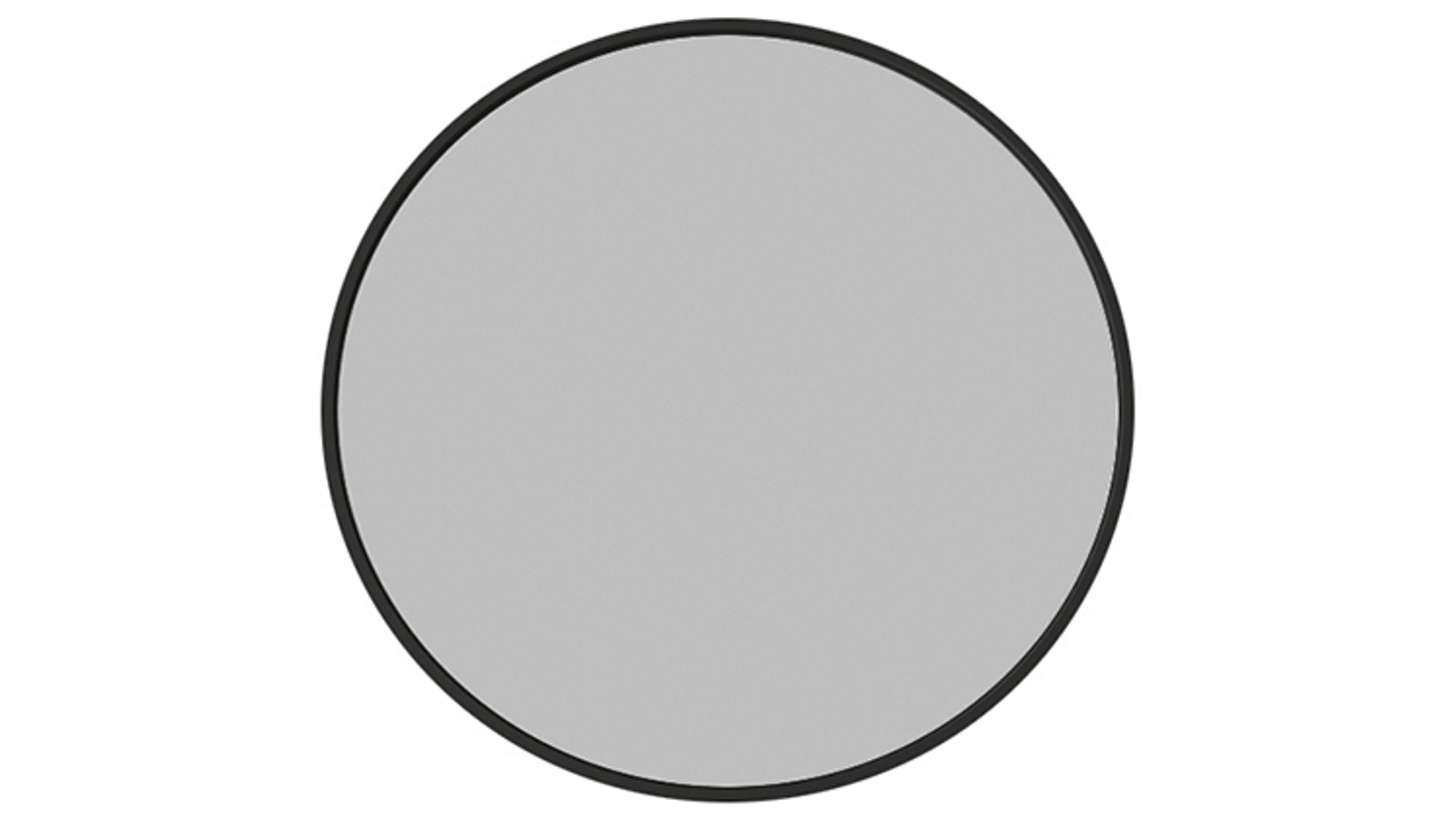 Parisi Pure Oval Mirror - Black