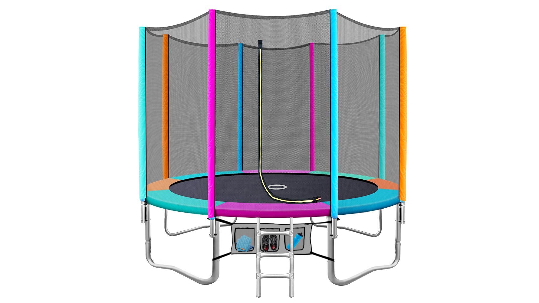 Everfit 12ft Trampoline Round Trampolines Kids - Multicolour