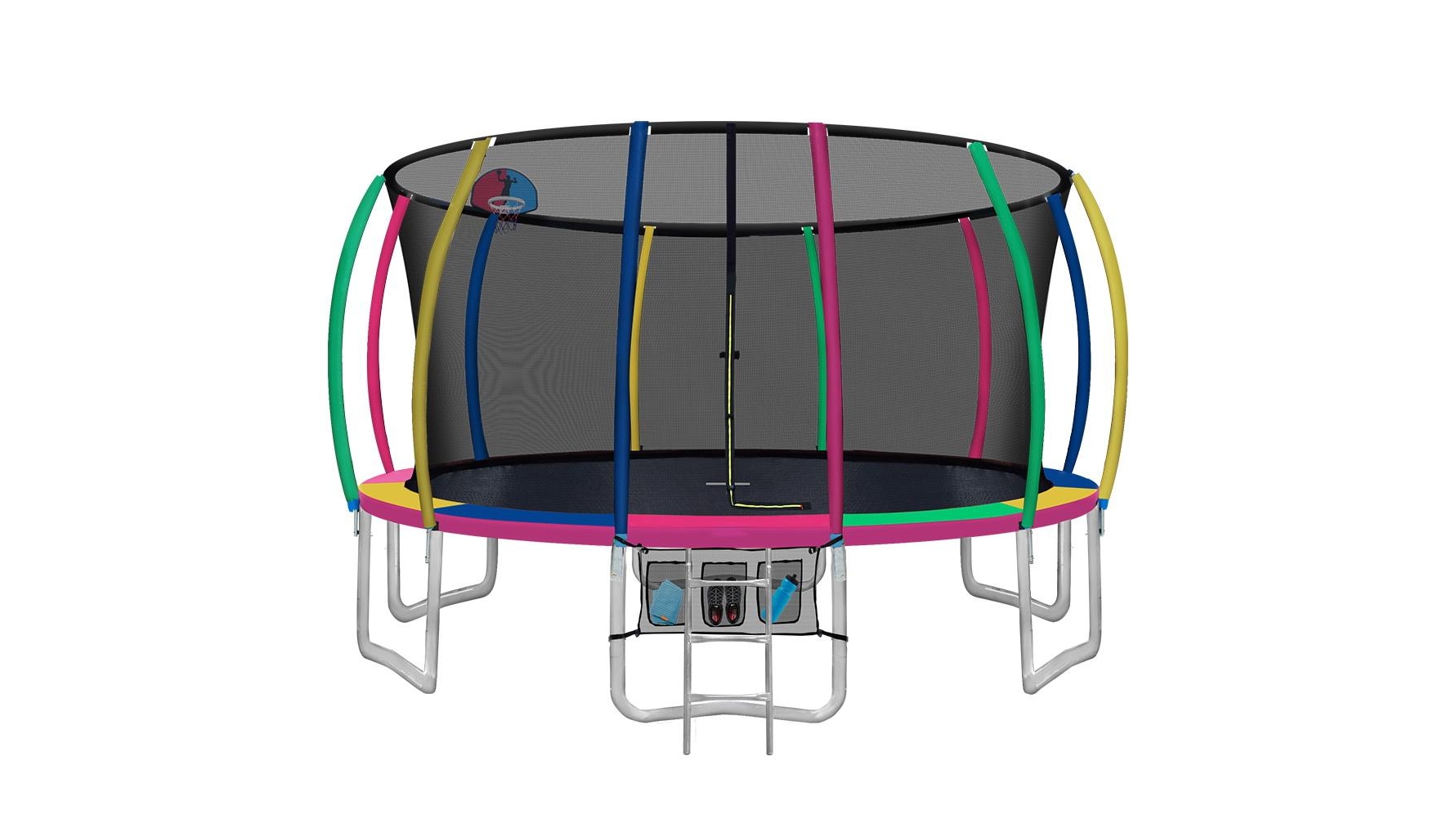 Everfit 16ft Trampoline with Basketball Hoop Multicolour Harvey Norman