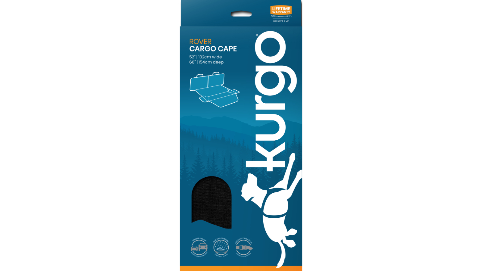Kurgo Rover Cargo Cape - Black