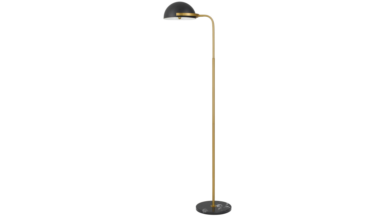 Pretty & Practical Pretty and Practical Solmark Floor Lamp Gold Tube Accent for Refined Modern Interiors