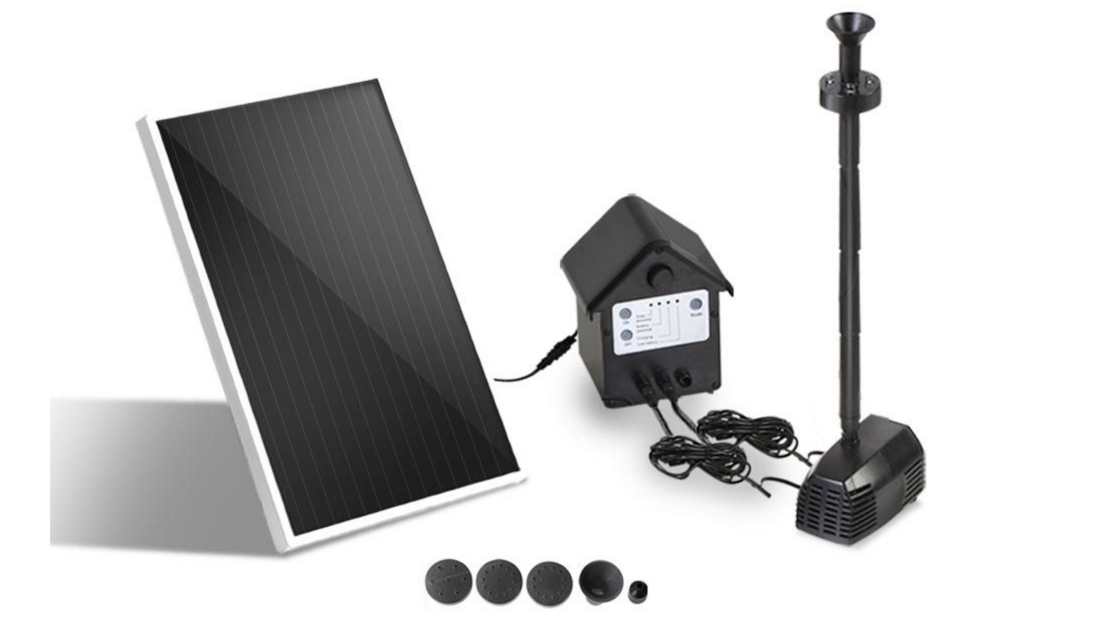 Gardeon Solar Pond Pump Pool Fountain Battery Garden Outdoor Submersible Kit 4FT