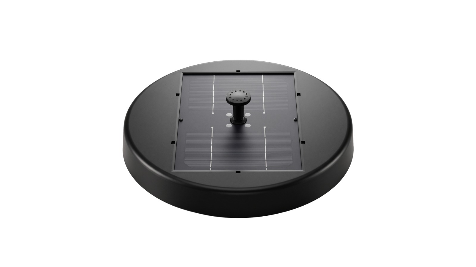 Gardeon 27cm Solar Fountain Pump Bird Bath - Black