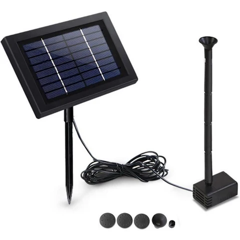 Gardeon Solar Pond Pump Water Fountain Outdoor Powered Submersible Filter 4FT
