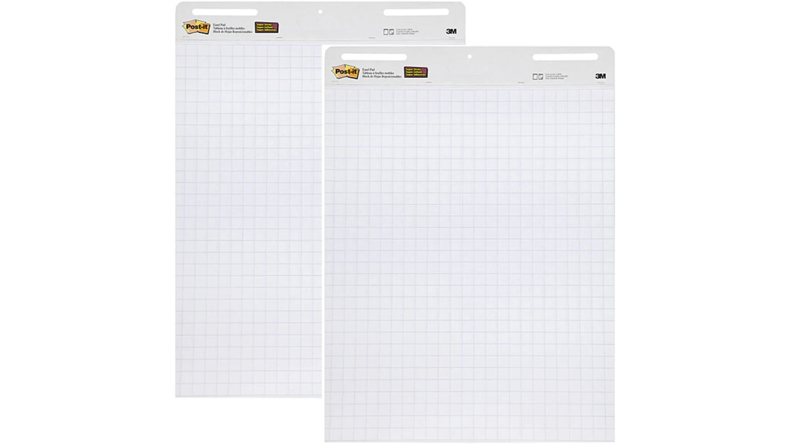 Post-it 560 Pack of 2 White 30 Sheets Super Sticky Easel Pad - 63.5 x 77.5cm