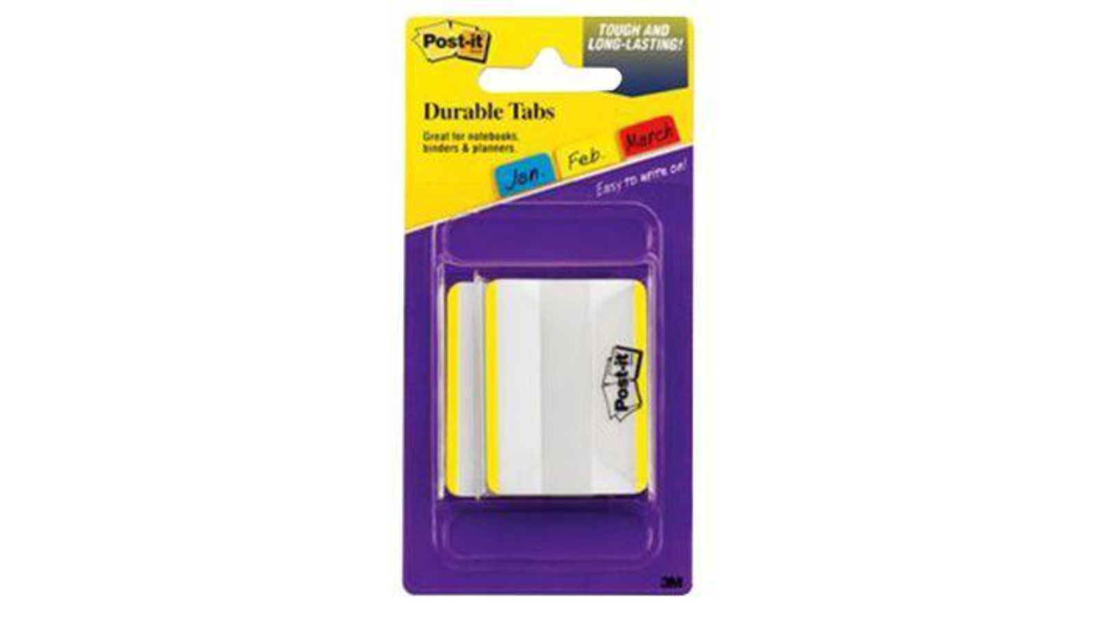 Post-it 686F-50Yw Pack of 50 5 x 3.8cm Durable Indexing/Filing Tab - Yellow