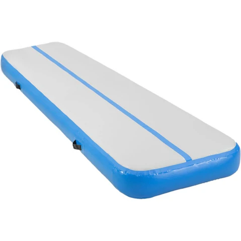PowerTrain 4m Inflatable Airtrack Tumbling Mat - Blue