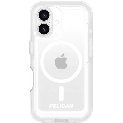 Pelican Voyager MagSafe Case with Holster for iPhone 16 - Clear