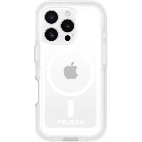 Pelican Voyager MagSafe Case with Holster for iPhone 16 Pro - Clear