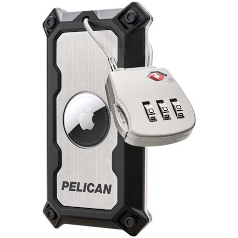 Pelican Titanium Luggage Lock AirTag Tracker