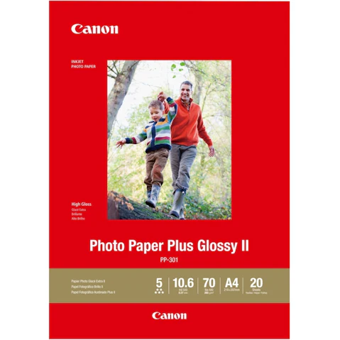 Canon 20-Sheets A4 Photo Paper Plus Glossy II