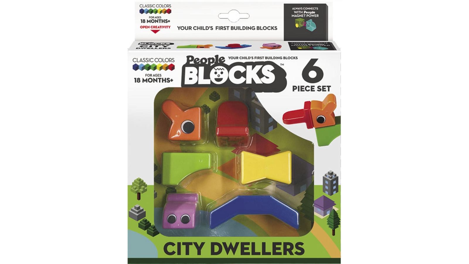 People Blocks 6 Piece - City Dwellers