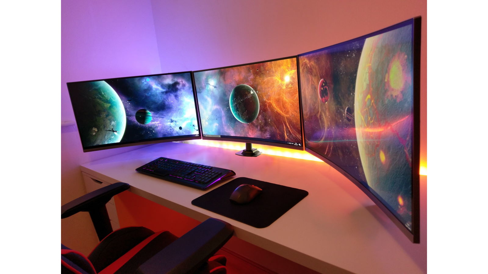 One Triple Arm Gas Lift Monitor Mount Harvey Norman