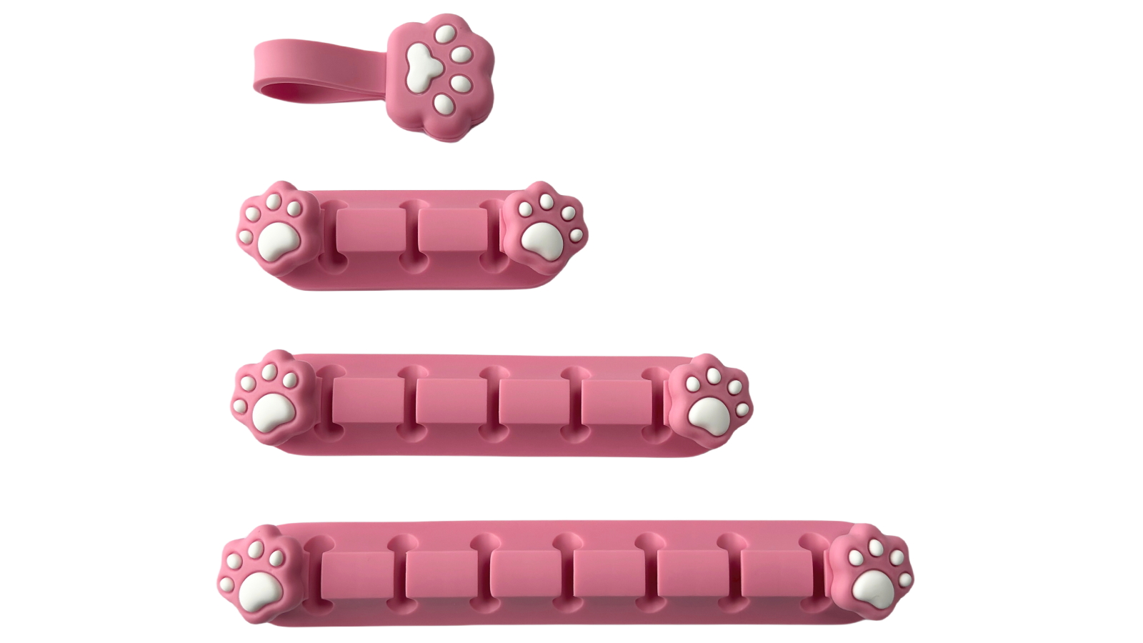 Playmax Paw Print Cable Management - Pink/White