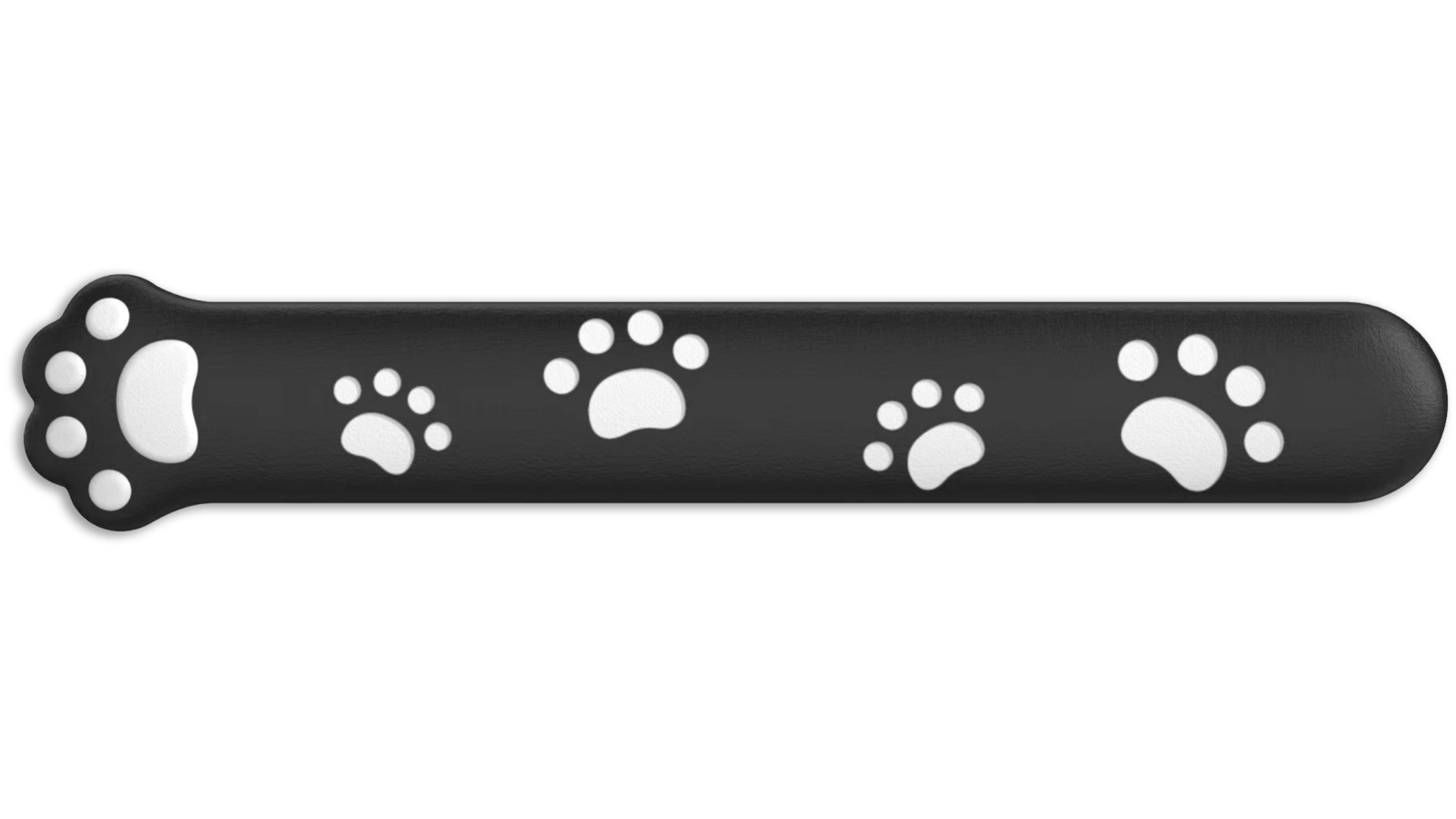 Playmax Paw Print Wrist Rest - Black and White