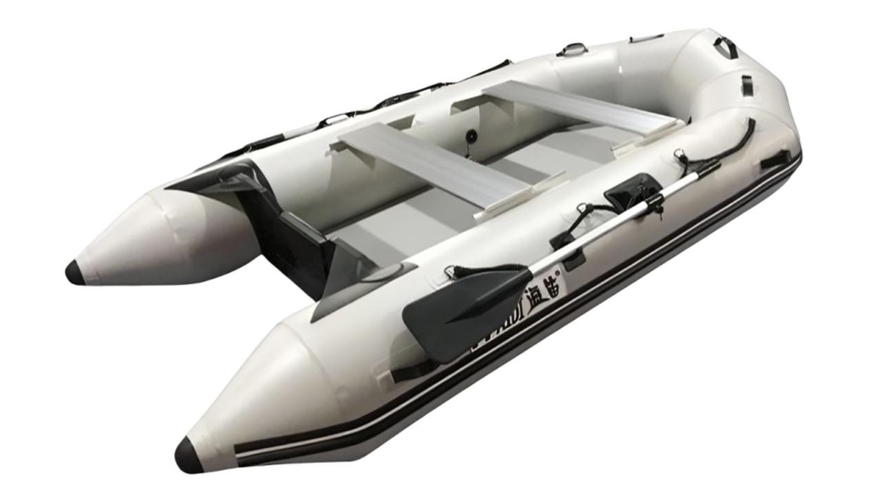 Jacksaqua 2-in-1 Grey Inflatable Dinghy + 4 Stroke Outboard Motor Set