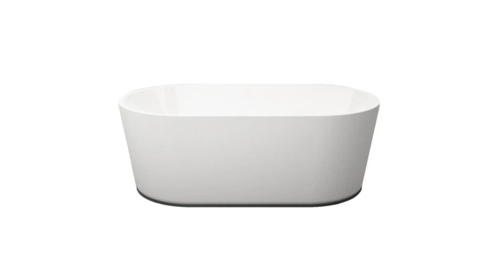 Decina Prezzo 1700 Freestanding Bath with Integrated Overflow - Gloss White