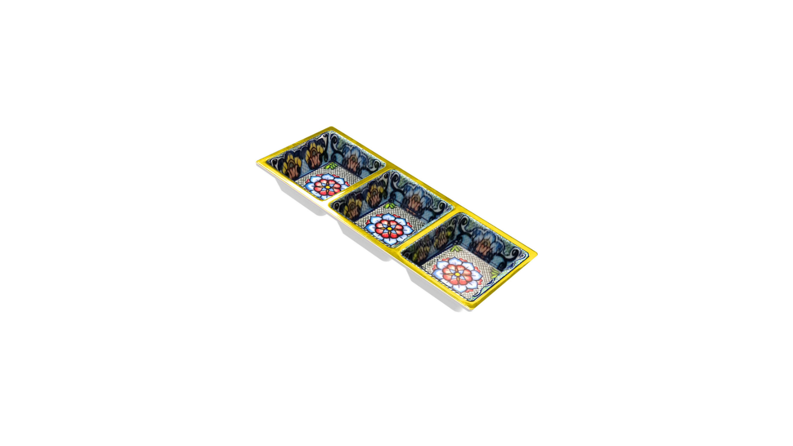 Prepara Yellow 3-Section Tray