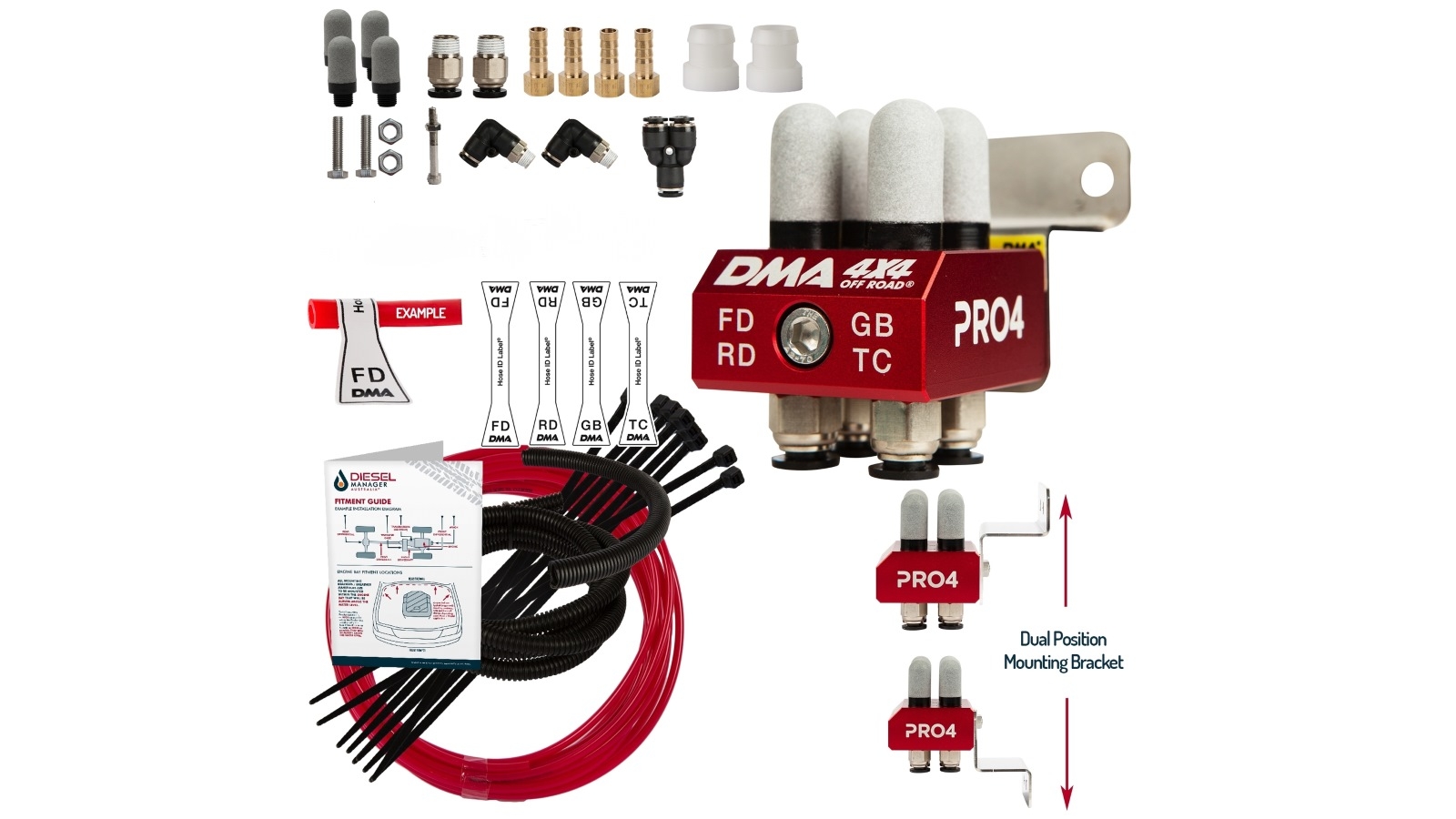 DMA Diff Breather Kit 4 Port Mitsubishi Triton Mr Red Harvey Norman