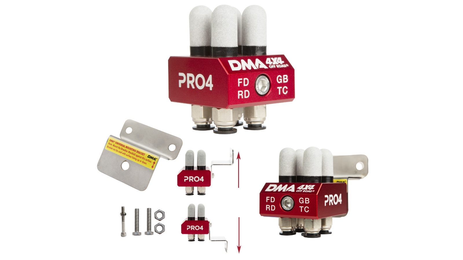 DMA Diff Breather Kit 4 Port Holden For Colorado RG All Models Harvey