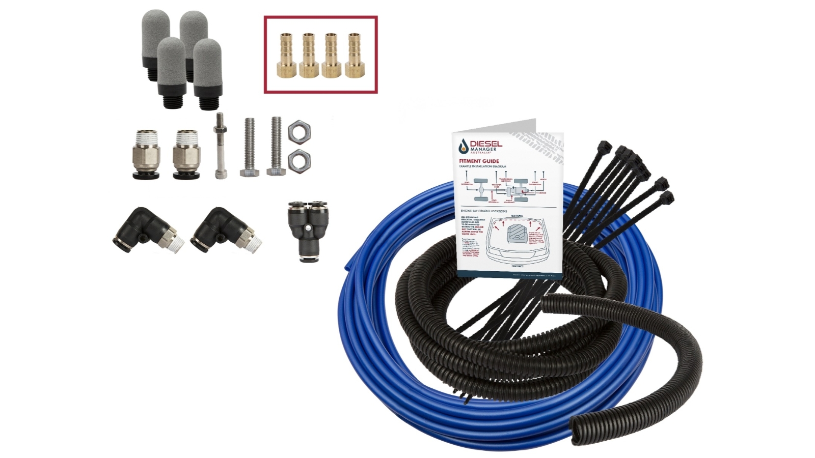 DMA Diff Breather Kit 4P + Snorkel Sock For Jeep Renegade 1.4 and 2.4