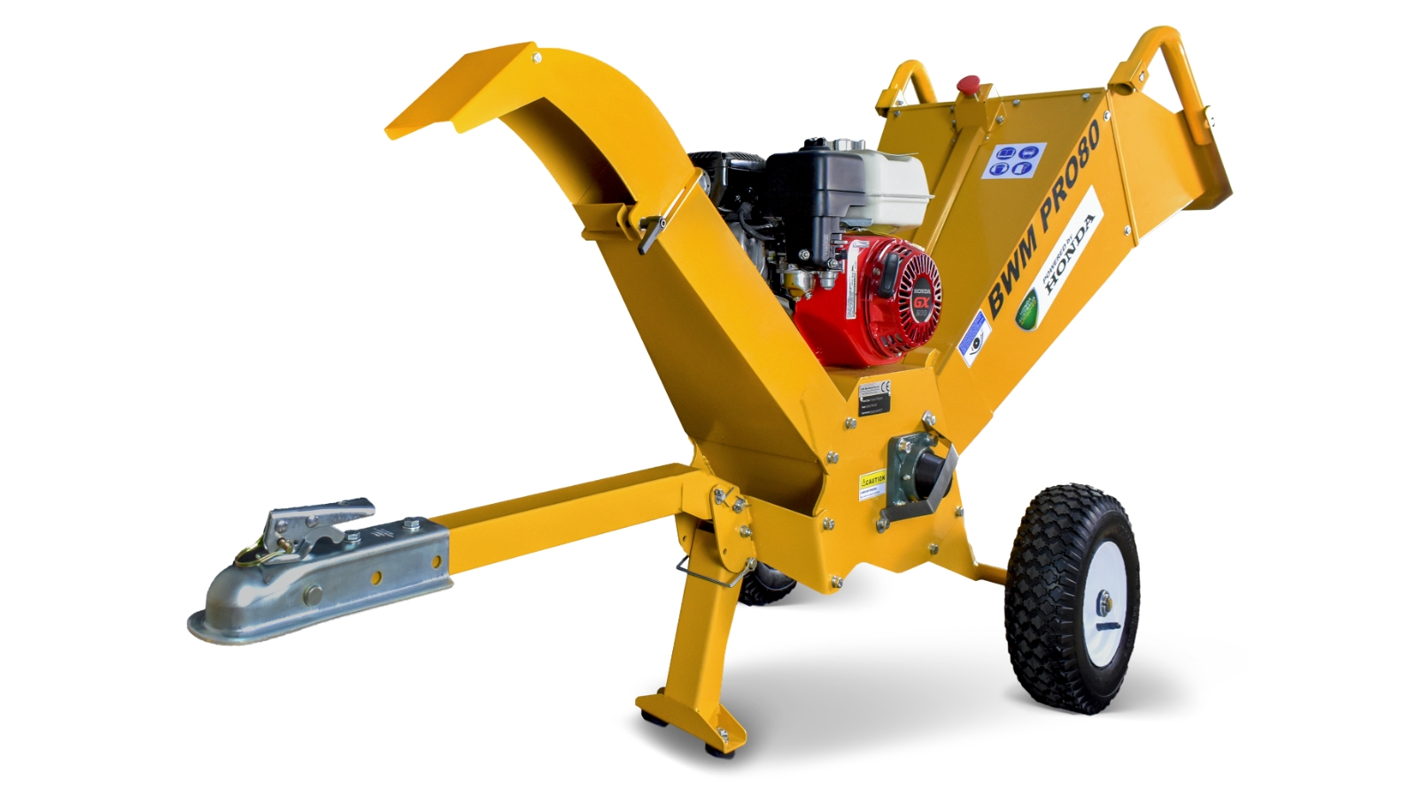 BWM PRO80H Self Feeding Chipper - Honda GX200 6HP Engine