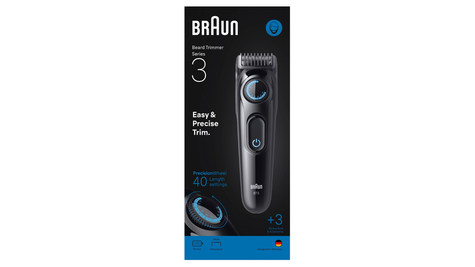 Braun Series 3 Beard Trimmer - Black