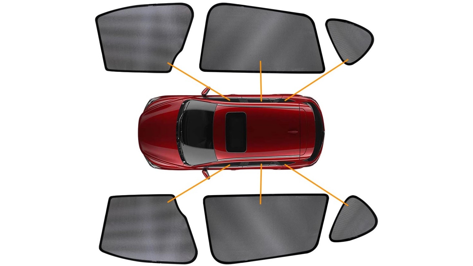 X-CAR 6 Piece Window Sun Shade for Mazda CX-5 CX5 2012-2017